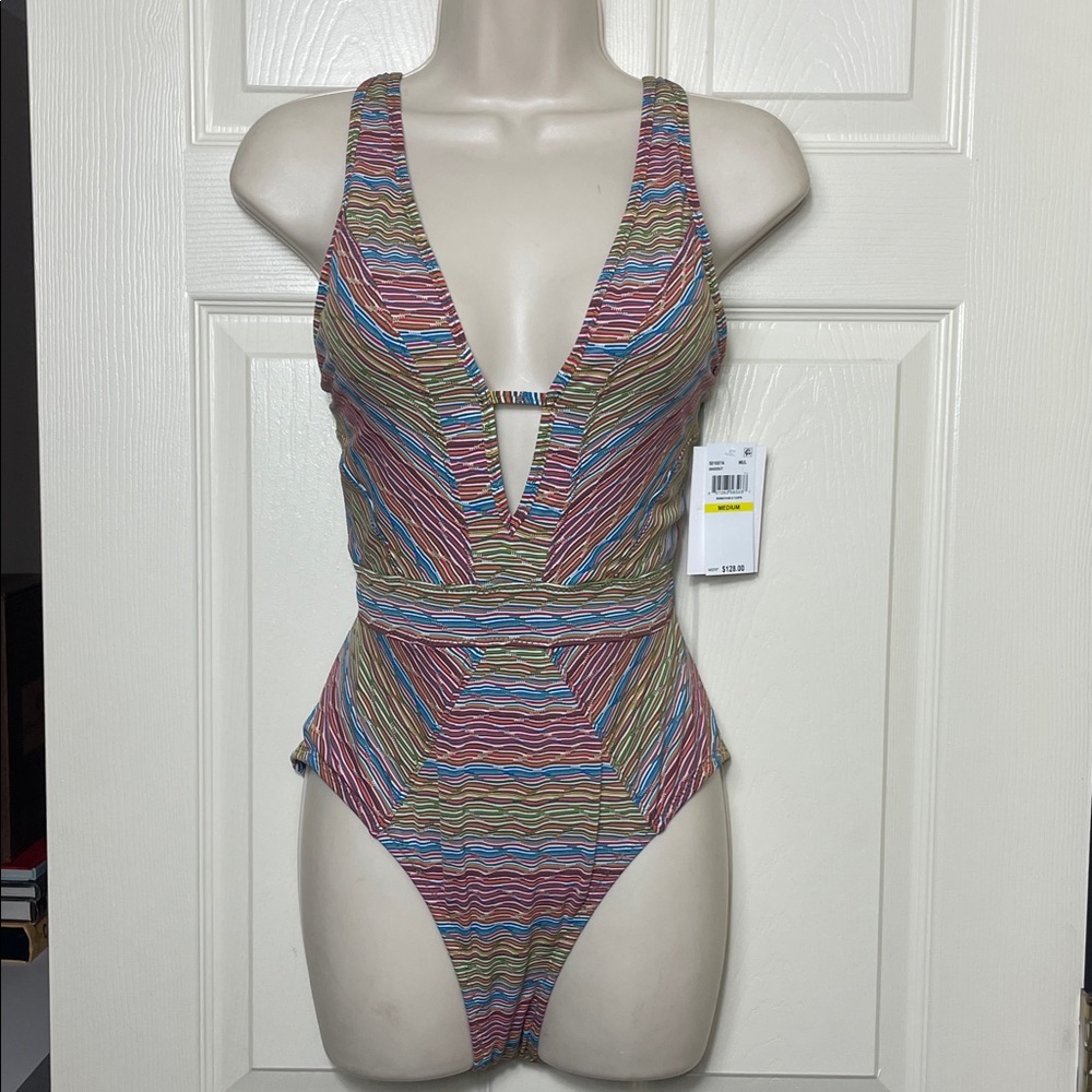 BECCA Free Spirit Plunge One-Piece Swimsuit NWT - Picture 12 of 13